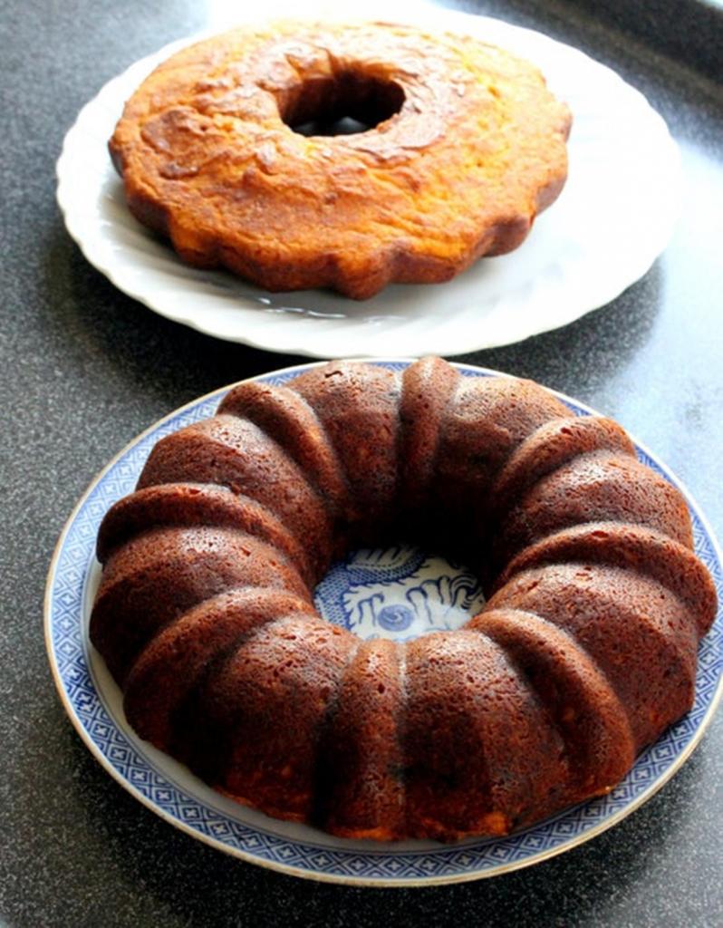 Торт в виде тыквы с тыквенным пюре: осенний десерт готовлю каждый год