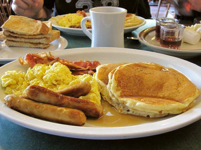 В США подают разные блюда на завтрак