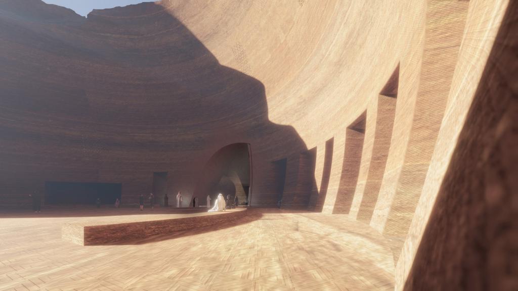 Французский архитектор представил проект подземного пещерного отеля в Саудовской Аравии