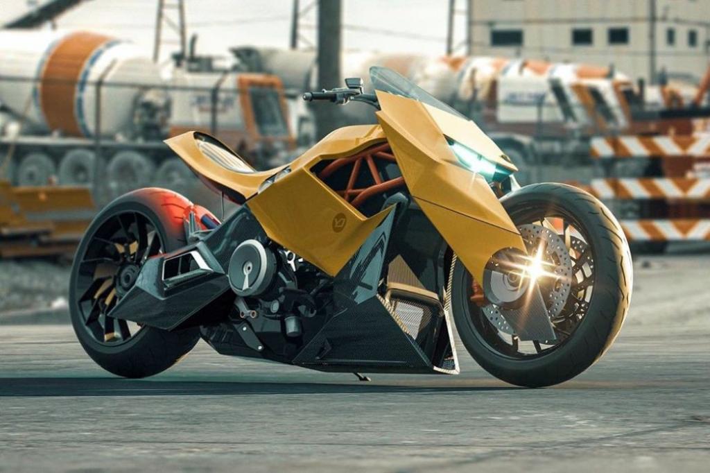 Выглядит как хищник на двух колесах: дизайнер представил новый концепт мотоцикла Lamborghini
