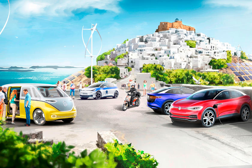 "Мы воплощаем футуристические идеи в реальность": Volkswagen сделает из греческого острова рай для электромобилей