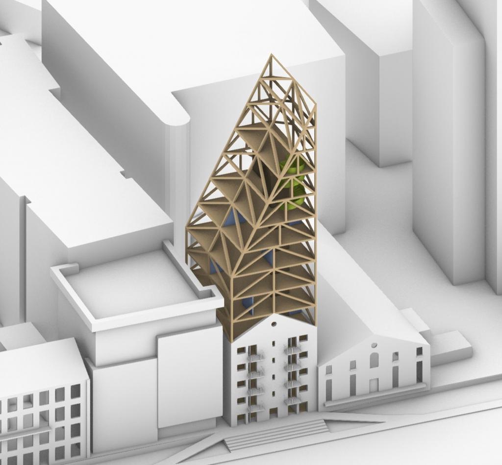 Архитекторы решили переделать старое здание мельницы в Дублине. Новое 50-метровое строение станет одним из самых высоких деревянных зданий в Европе