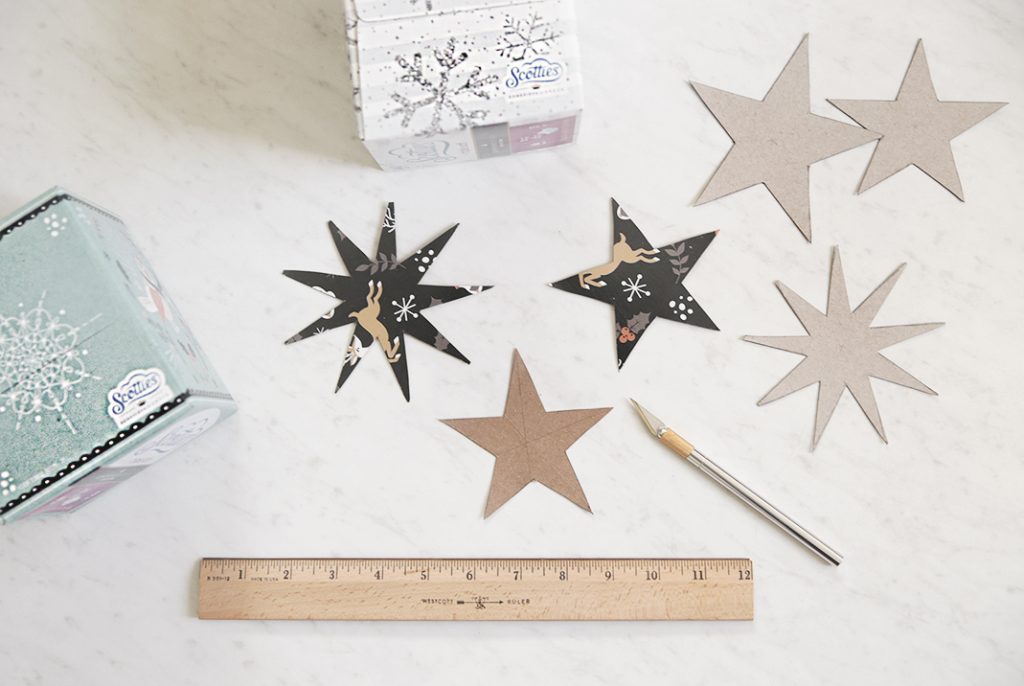 Новогодний декор своими руками: создаем объемные звезды из плотного картона (смотрятся стильно и дорого)