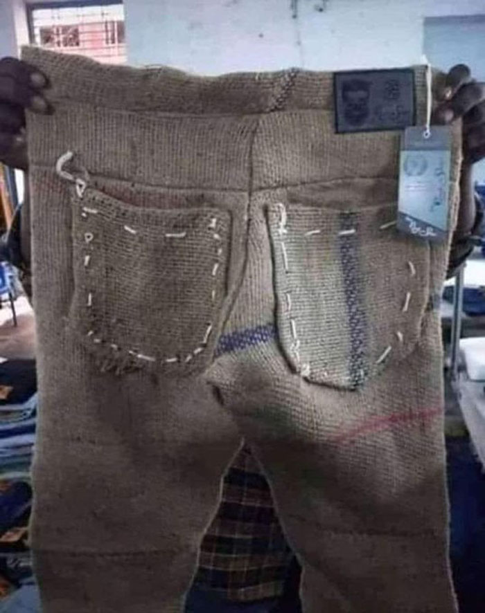 «Это же мешок из-под картофеля!»: индиец выставил в Twitter фото брюк из мешковины, люди отреагировали своеобразно