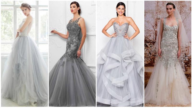 Какое платье выбрать на свадьбу, если традиционные наряды не по душе: потрясающие серебряные силуэты, волшебное сияние и непревзойденный стиль
