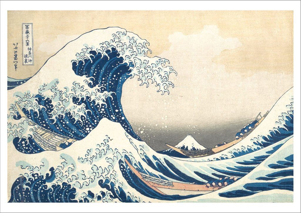 Знаменитая гравюра Хокусая "Большая волна у Канагавы" воссоздана с помощью 50 000 деталей LEGO (фото)