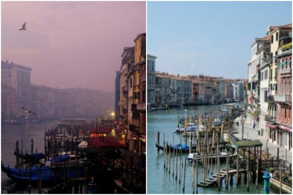 Как изоляция и ограничения повлияли на окружающую среду во всем мире: фото до и после