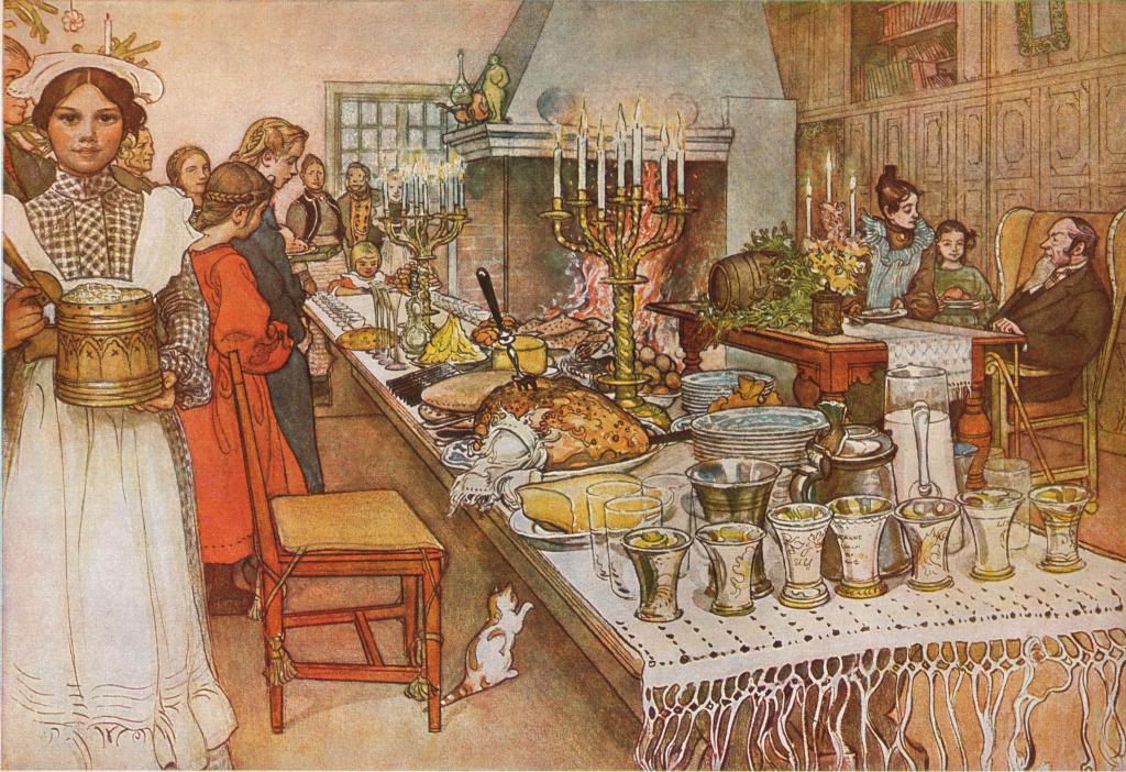 Хозяйки просто готовили нечетное количество блюд, а не 12, как сегодня: как отмечали Рождество в старину (некоторые традиции уже забыты)