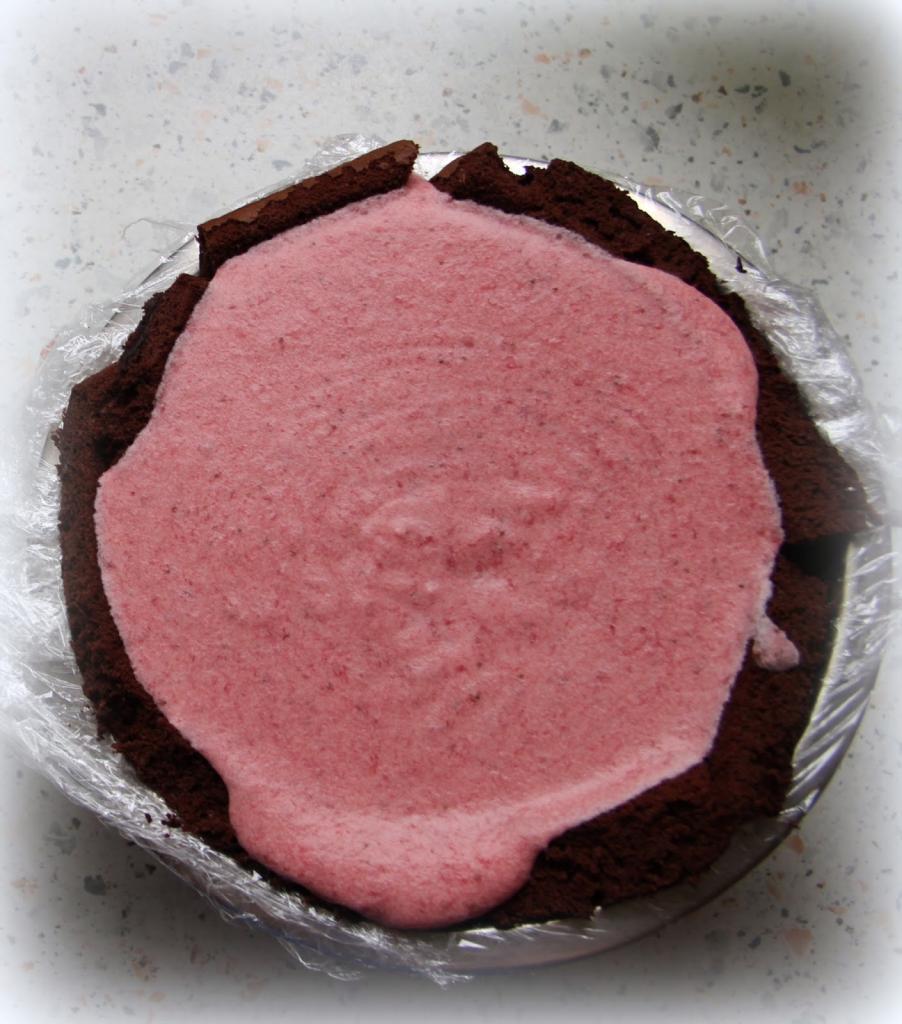Шоколадно-бисквитный торт "Юрта" с нежным ягодным муссом внутри: десерт, который просто тает во рту