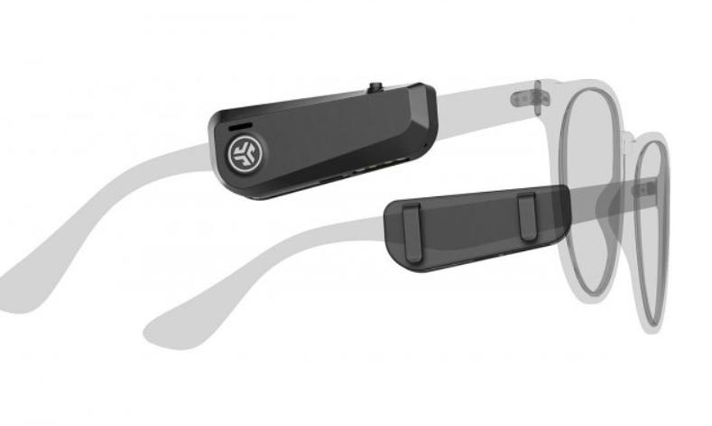 Американская аудиокомпания JLab разработала аудиогаджет JBuds Frames: необычные наушники, которые крепятся к очкам