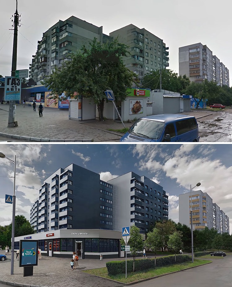 Как бы выглядели постсоветские города при правильном отношении к благоустройству, показал блогер из Украины Андрей Гупса