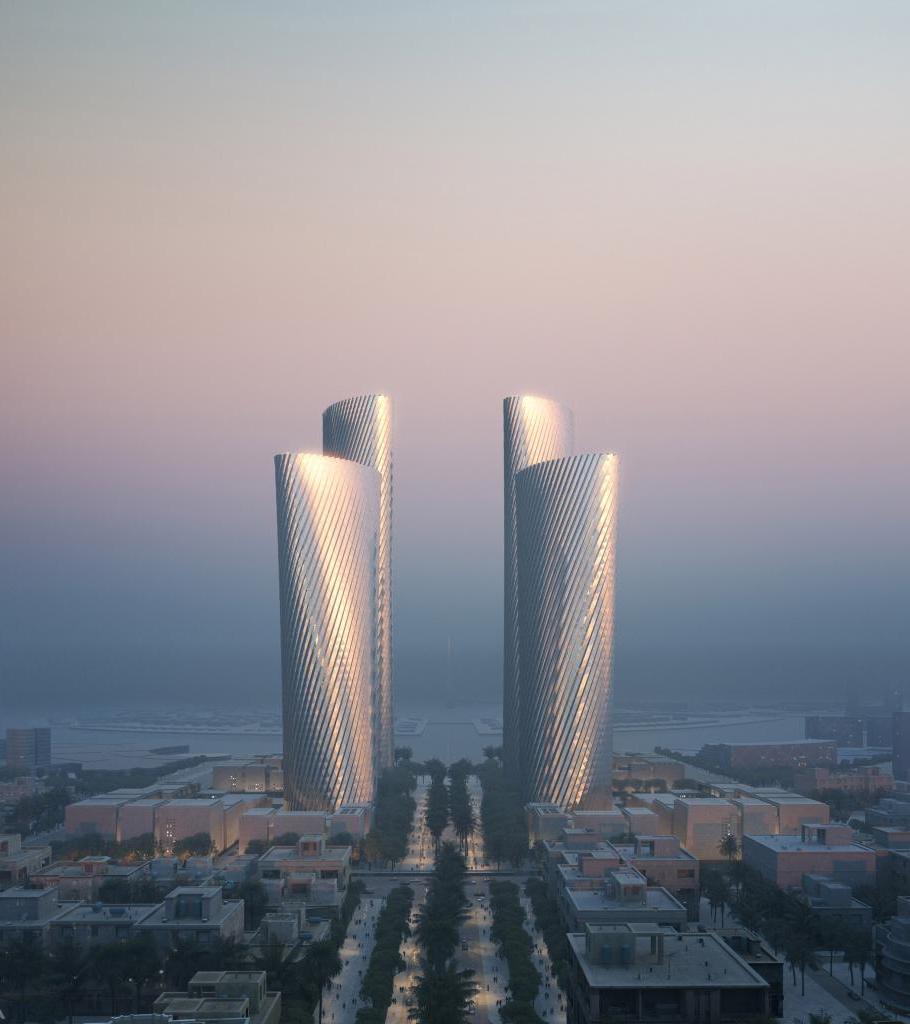 В Катаре хотят построить 4 небоскреба и "обернуть" их в алюминий: фото проекта
