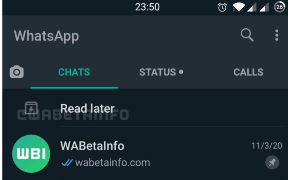 WhatsApp тестирует изменения в чатах: функция "Прочитать позднее" приходит на смену "Архиву"