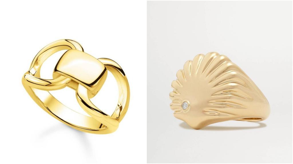 Золота должно быть много: стилисты уверяют, что большие кольца сделают любой наряд модным