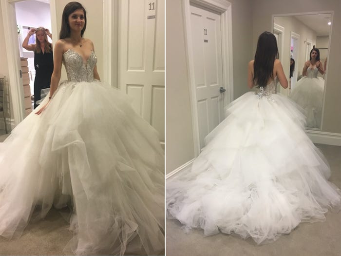 Невеста нарисовала эскиз свадебного платья мечты и в результате нашла такое в реальности