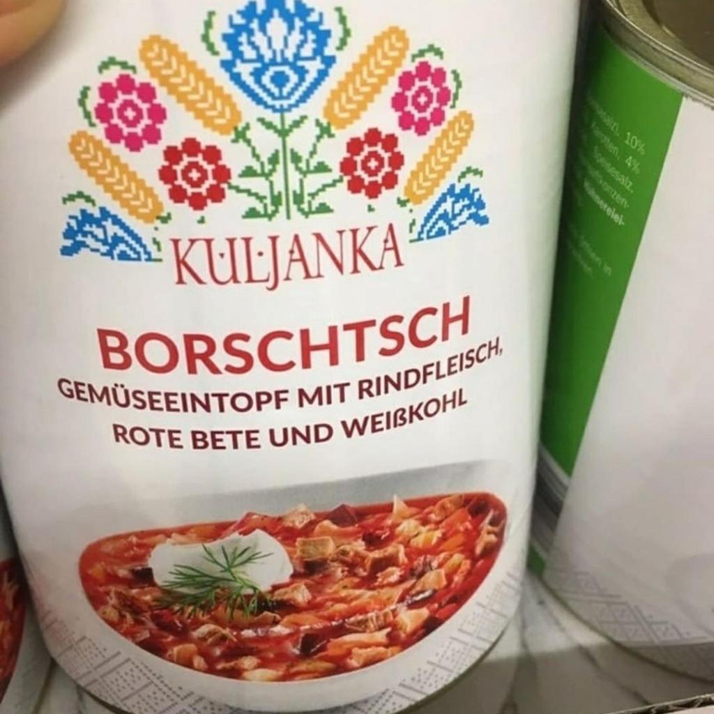 В супермаркете Мюнхена увидела консервированный борщ за 2,5 евро. Купила и дома решила попробовать