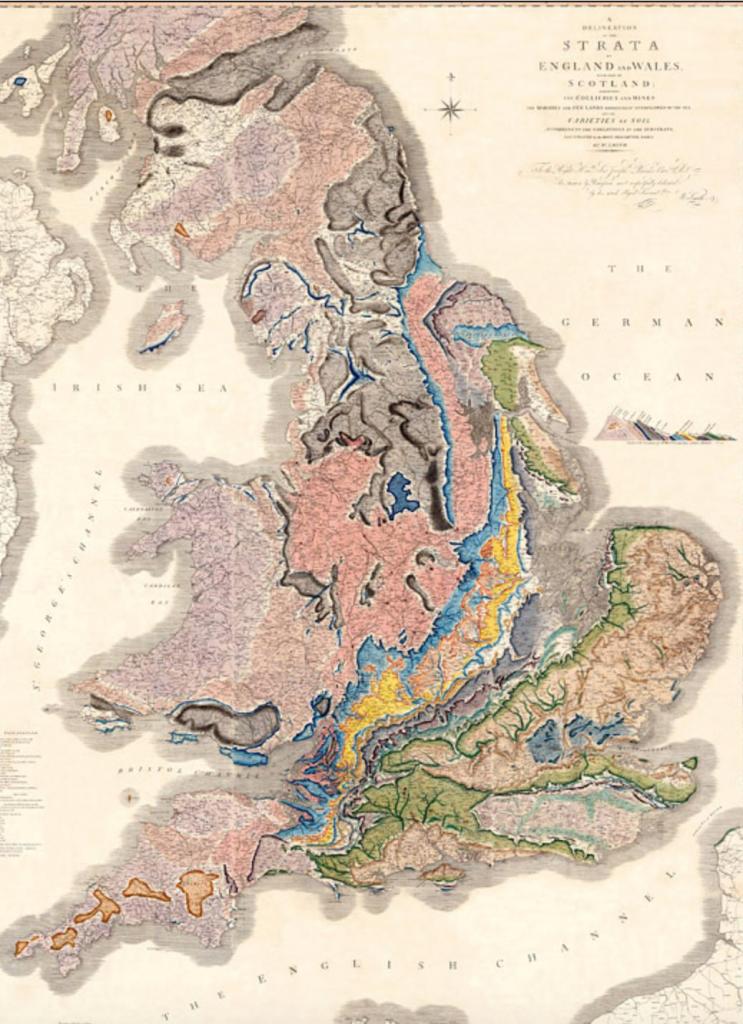 Малоизвестное событие, которое изменило привычный мир: первая геологическая карта 1815 г. Уильяма Смита