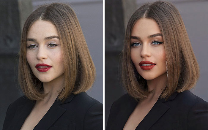Пользователь "Инстаграм" редактирует внешность разных селебрити, подгоняя ее под стандарты красоты: и вот фото до и после