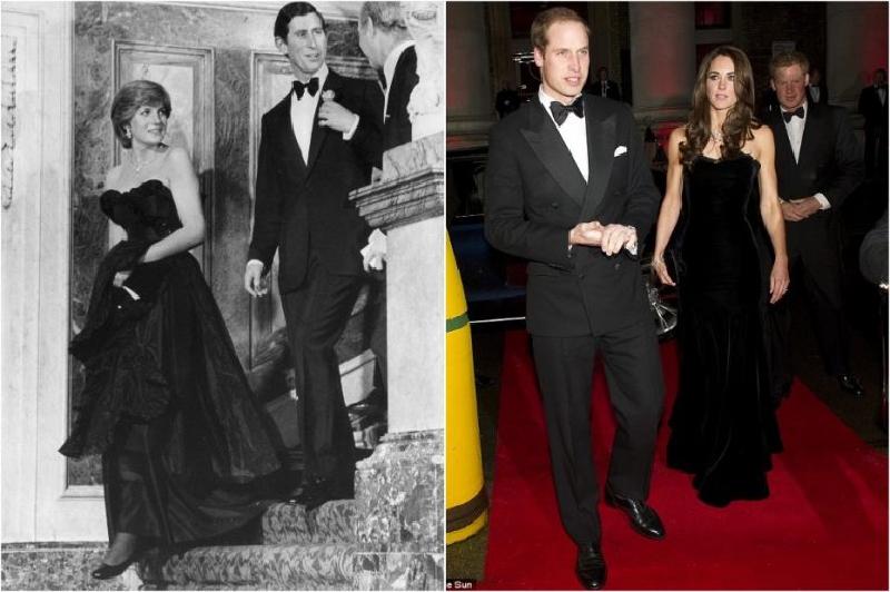 Чтобы выглядеть по-королевски: Кейт Миддлтон повторяет стиль нарядов принцессы Дианы