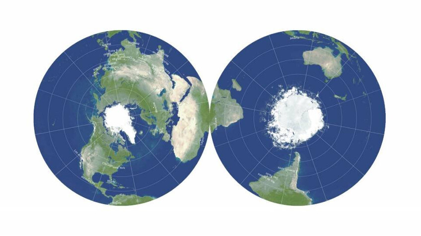 Создана первая точная плоская карта мира. Во всех остальных есть искажения