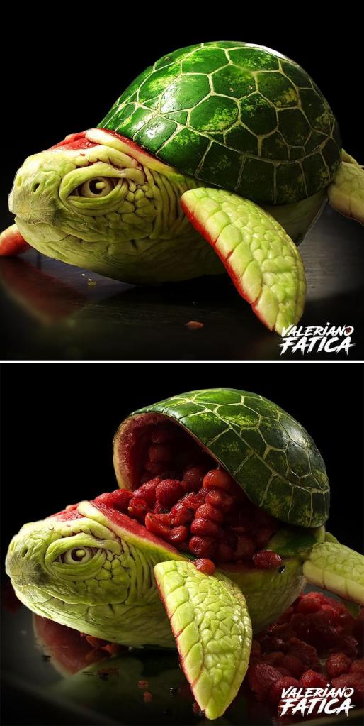 Сразу не поймешь: необычные фигуры Валериано Фатики из фруктов и овощей меняют мировоззрение