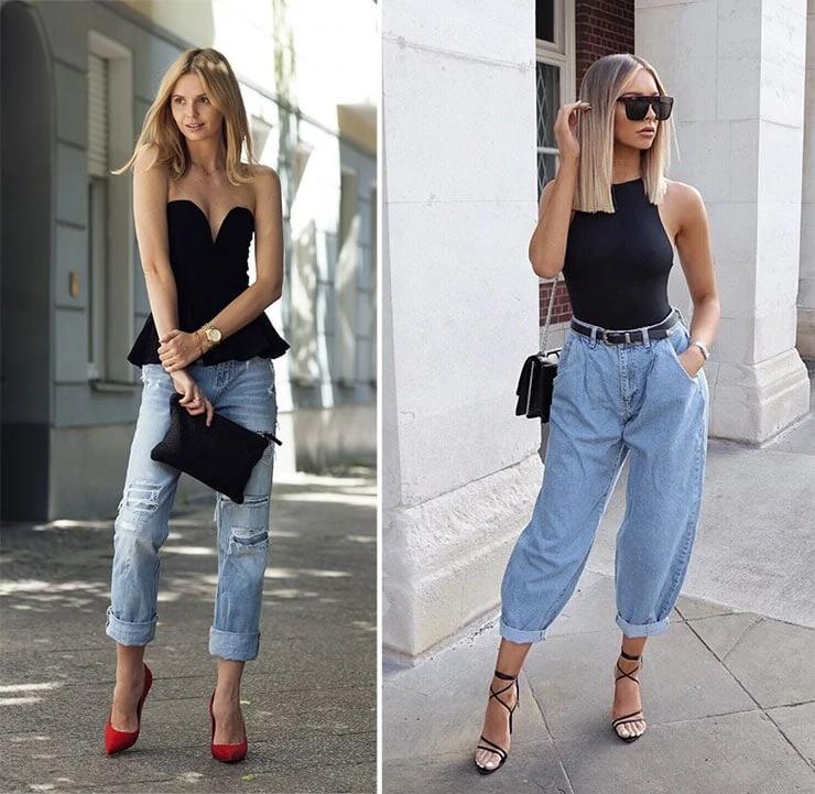 Как и с чем носить мешковатые джинсы - тренд весны 2021: стильные образы и модные советы