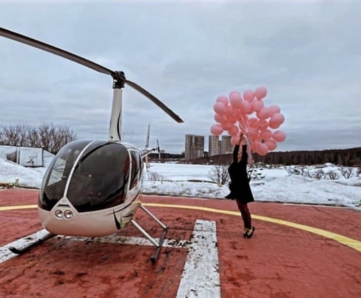 Романтические сюрпризы от Прилучного для Карпович: завтрак с лепестками роз и полет на вертолете