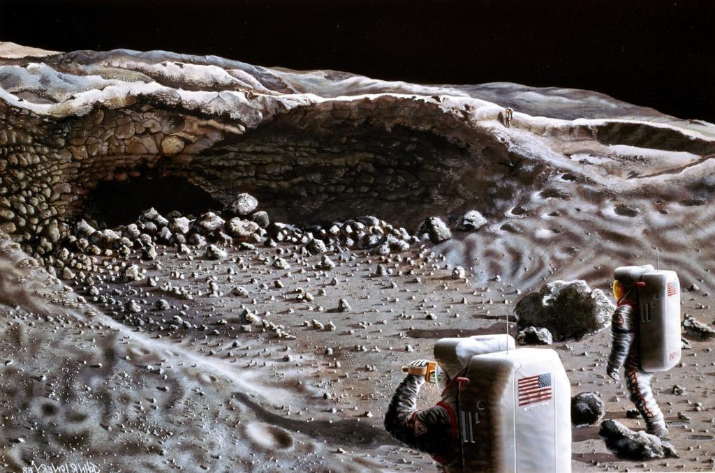 Европейское космическое агентство планирует исследовать пещеры на Луне