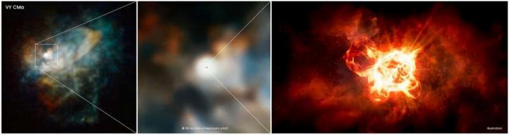 Телескоп "Хаббл" разгадывает тайну затемнения звезды-монстра