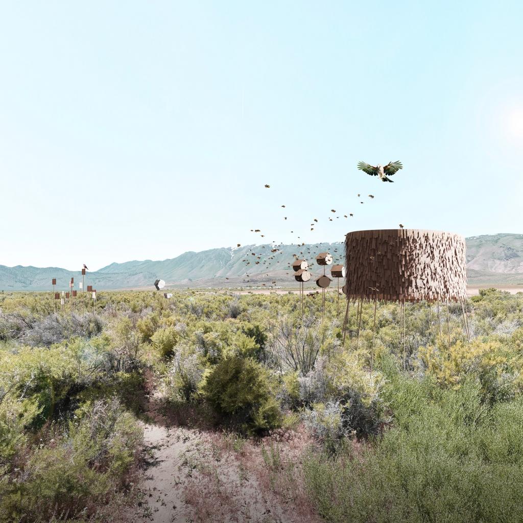Дизайнеры попытались представить современный оазис в пустыне: что вышло