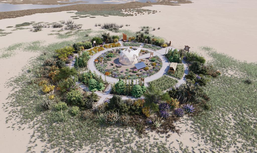 Дизайнеры попытались представить современный оазис в пустыне: что вышло