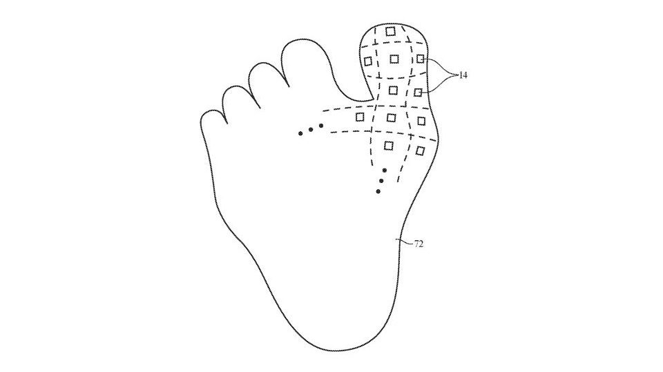 В Сети опубликовали любопытный патент Apple. В нем описаны фирменные носки, которые помогут распознавать прикосновения в виртуальной реальности