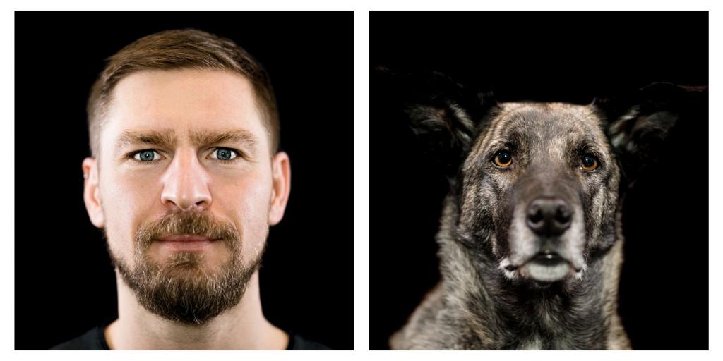 Фотопроект «На уровне глаз»: художник снимает собак и их владельцев, показывая сходства и различия