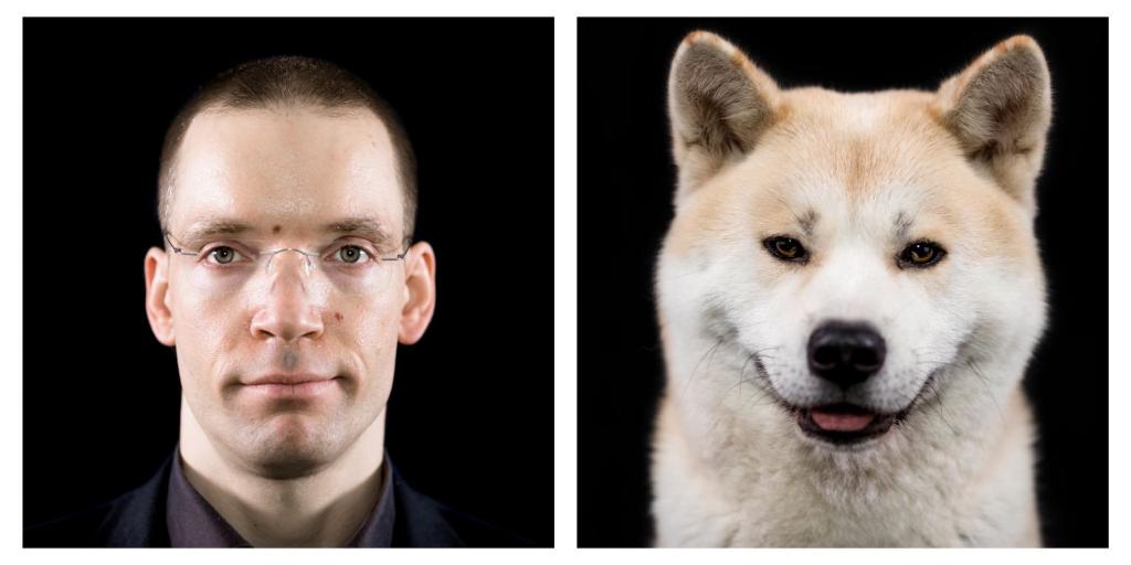 Фотопроект «На уровне глаз»: художник снимает собак и их владельцев, показывая сходства и различия