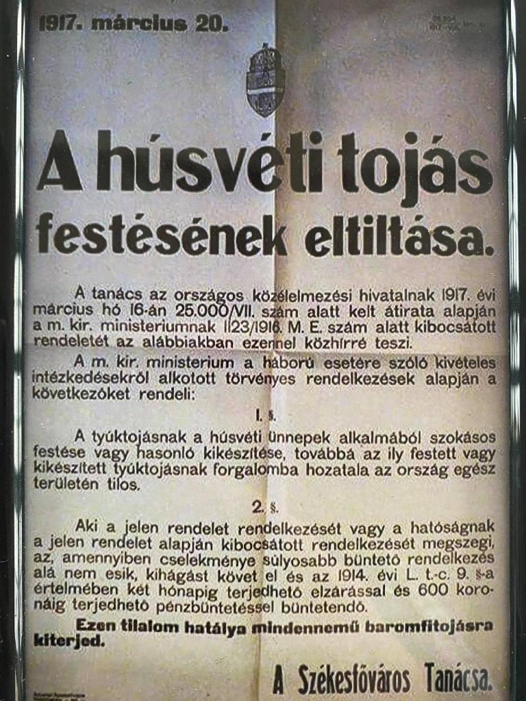 «Незаконная роспись яиц на Пасху может привести к тюремному заключению!» Странный указ Венгерского правительства, датированный 1917 годом
