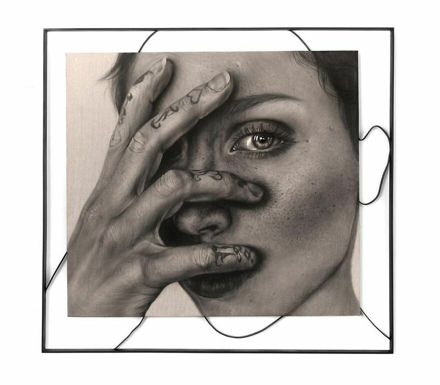 Талантливая художница Кит Кинг рисует лица людей так, что кажется, будто это фото: 10 ее работ