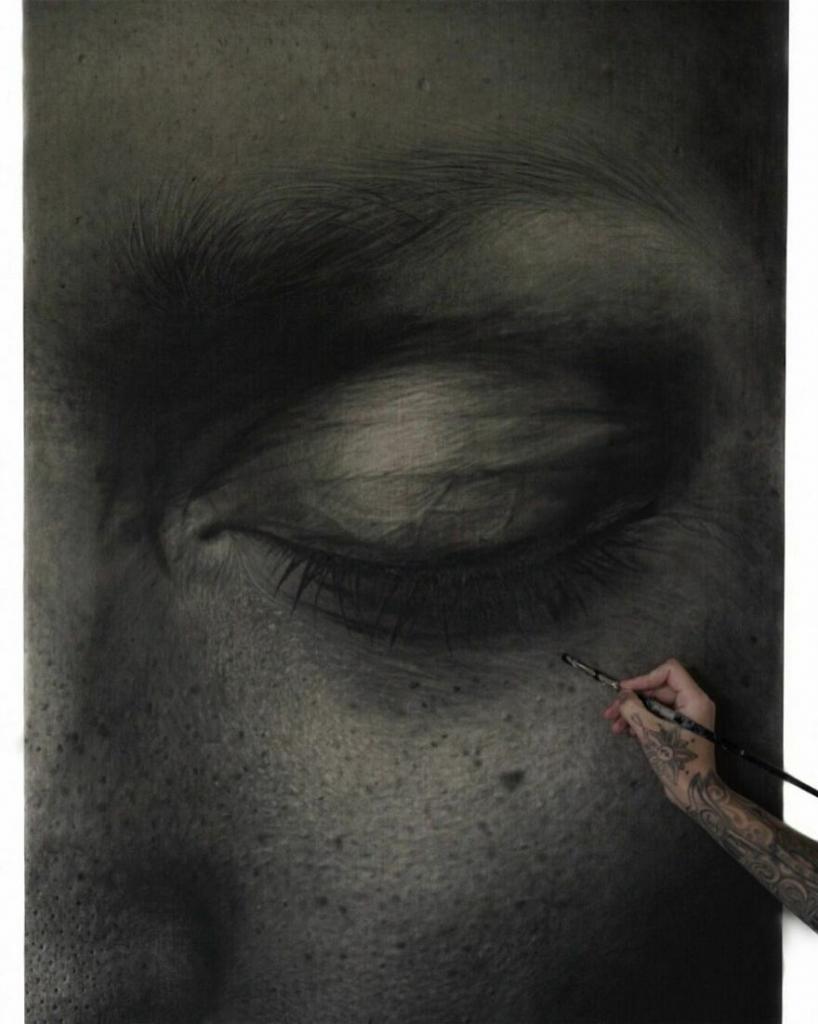 Талантливая художница Кит Кинг рисует лица людей так, что кажется, будто это фото: 10 ее работ
