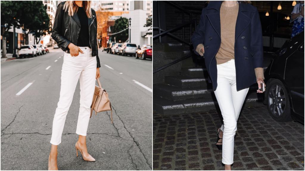 "Морской" шик, вечерний стиль, спортивный вид: с чем комбинировать белые джинсы по советам стилистов