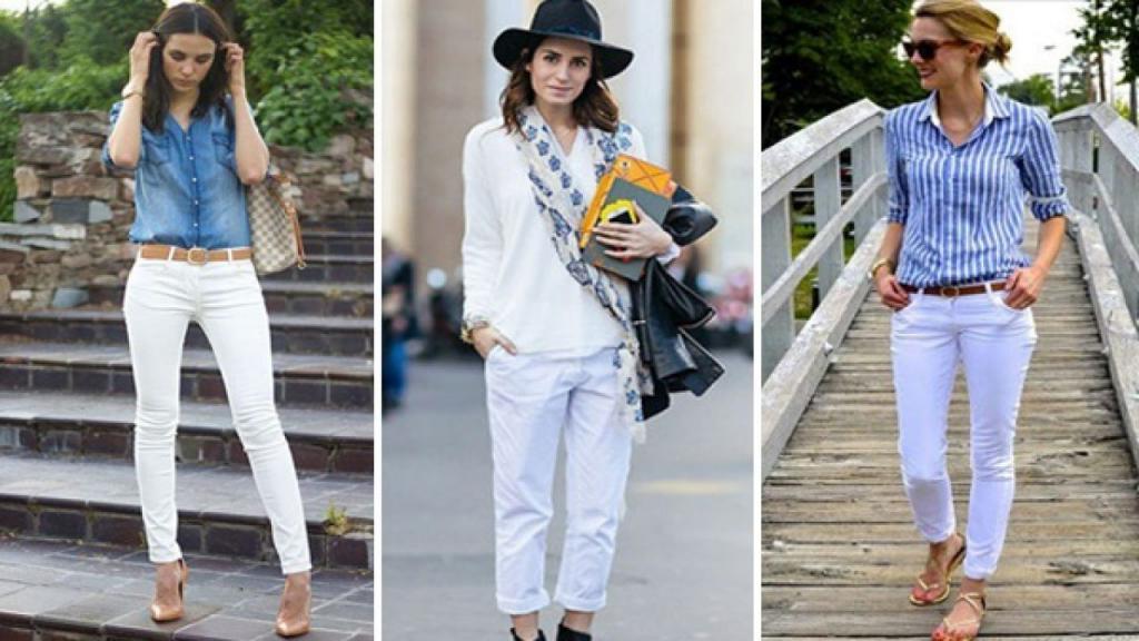 "Морской" шик, вечерний стиль, спортивный вид: с чем комбинировать белые джинсы по советам стилистов