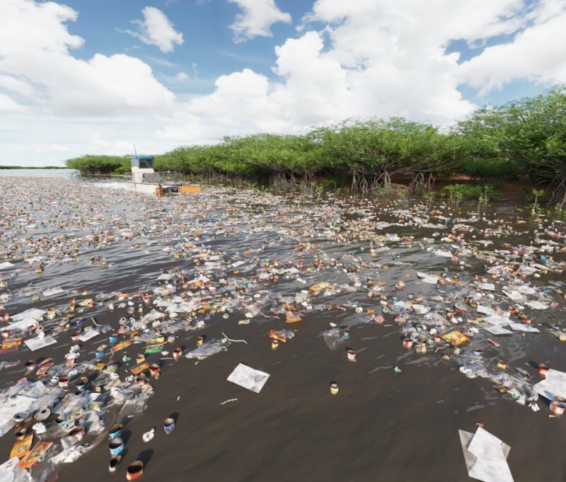 "Кушает" до трех тонн в час: гигинтский катамаран очищает океан от пластиковых отходов