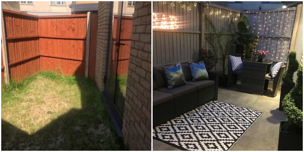 Темный маленький двор за высоким забором: идея, как превратить его в уютное место для отдыха