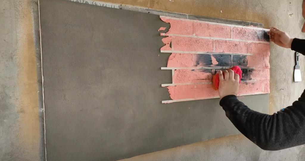 О хитрости знают только строители: делаем стильную кирпичную стенку без кирпича (невозможно отличить от настоящего)