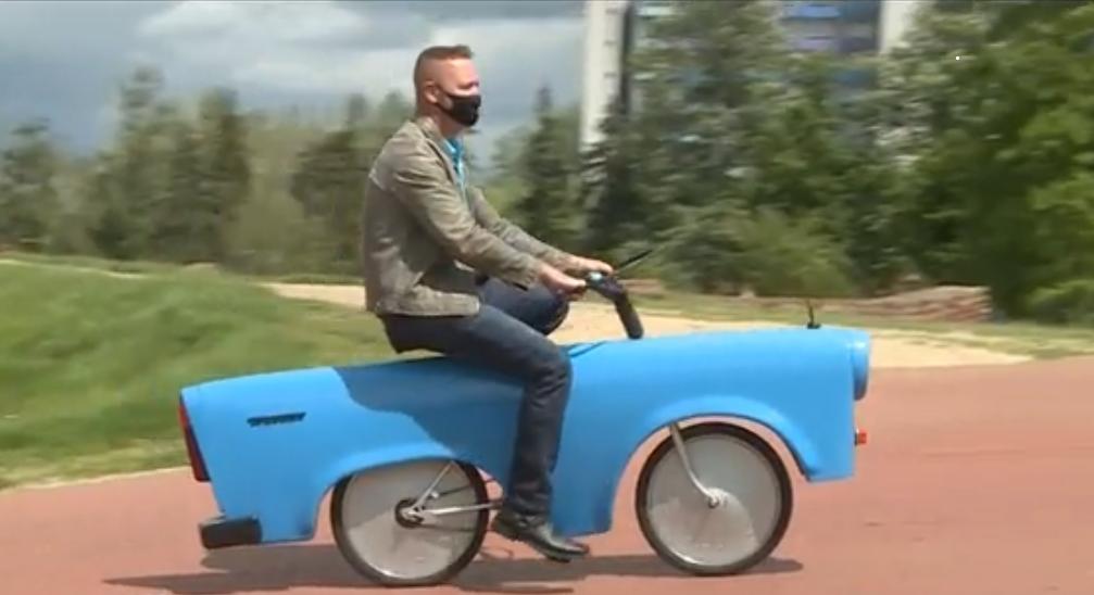 Венгерский умелец из культового автомобиля ГДР Trabant соорудил эффектный велосипед (фото)