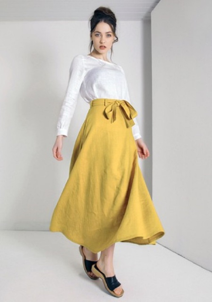 Льняные юбки — горячий тренд этого лета: какие модели выбрать и с чем сочетать