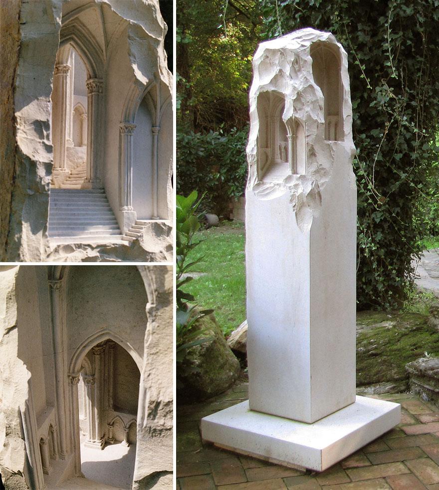 Десять невероятных миниатюрных каменных скульптур Мэттью Симмондса