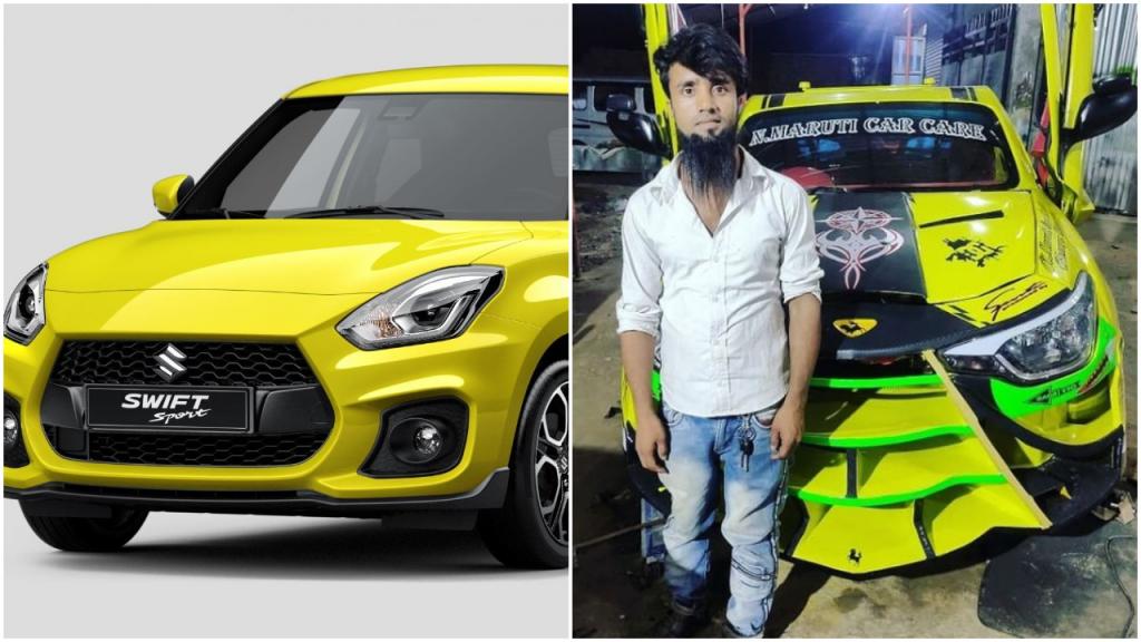 Индия: 30-летний автомеханик из старого Suzuki Swift сделал Lamborghini, посмотрев видео на YouTube