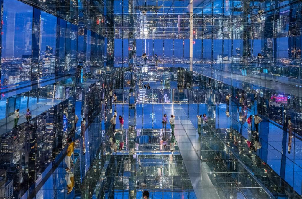 В Нью-Йорке откроют необычную смотровую площадку со стеклянными лифтами: фото