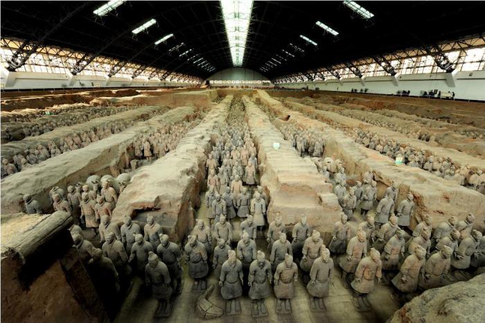 терракотовая армия в гробнице императора