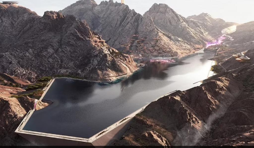 Искусственное озеро и деревня в горе: в Саудовской Аравии построят футуристический горнолыжный курорт