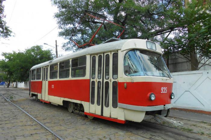 Типичный доецкий трамвай в СССР